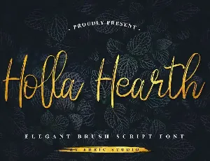 Holla Hearth Demo font