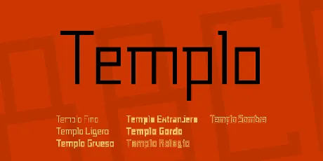 Templo font