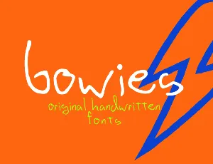 Bowies font