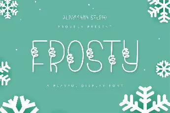 Frosty font