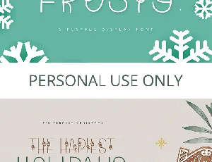 Frosty font