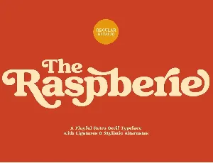 Raspberie font