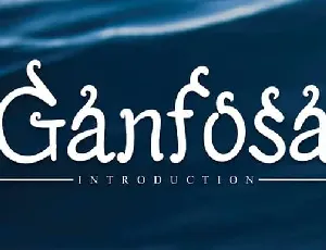 Ganfosa Display font