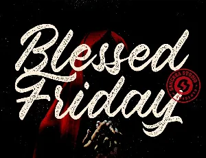 Blessed Friday Script font