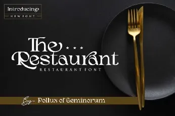 The Restaurant font