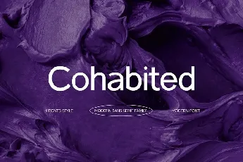 Cohabited Family font