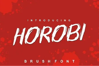 Horobi Brush font