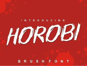 Horobi Brush font