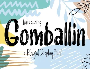 Gomballin font