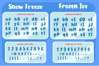 Snow Freeze font