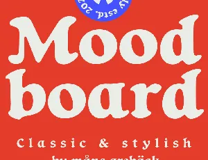 Moodboard PERSONAL USE ONLY font