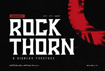 ROCK THORN font