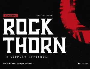 ROCK THORN font