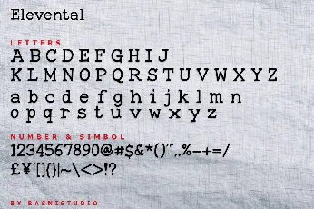 Elevental font