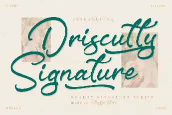 Driscutty Signature font