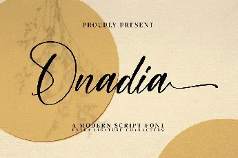 Onadia font