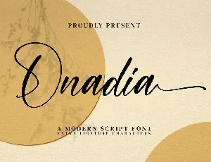 Onadia font