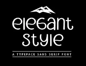 Elegant Style font