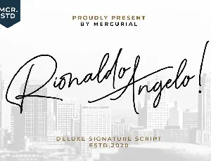 Rionaldo Angelo font