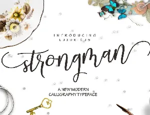 Strongman Script font