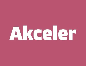 Akceler Family font