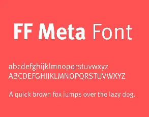 FF Meta font