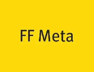 FF Meta font
