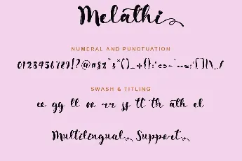 Melathi font