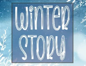 Winter Story Display font