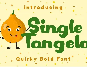 Single Tangelo font