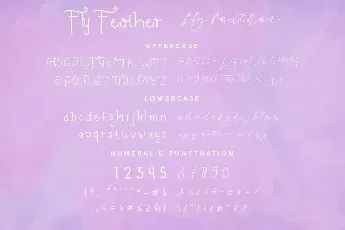 Fly Featherdemo font