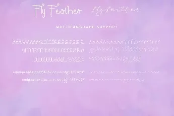 Fly Featherdemo font