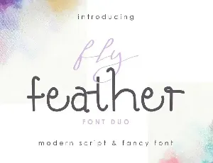 Fly Featherdemo font