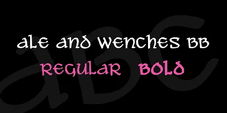 Ale and Wenches BB font