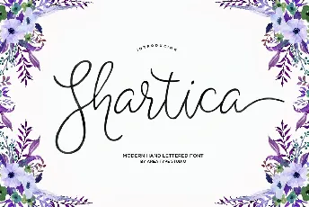 Shartica Script font