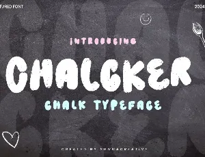 Chalcker font