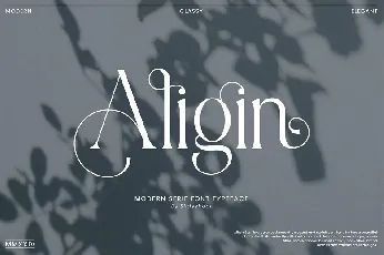 Aligin font