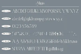 Aligin font