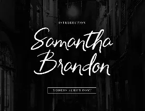 Samantha Brandon Handwritten font