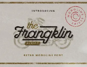 Franklin Monoline Script font