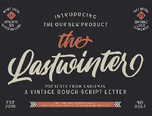 The Lastwinter Vintage Script font