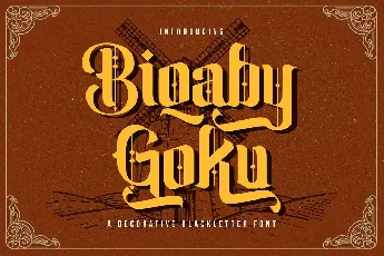 Biqabygoku font