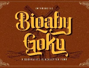 Biqabygoku font