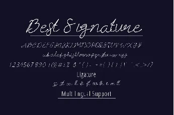 Best Signature Font font