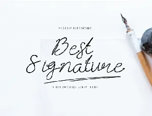 Best Signature Font font