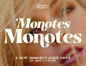 Monotes font