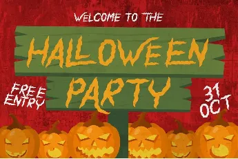 Shaky Halloween font