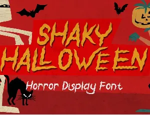 Shaky Halloween font