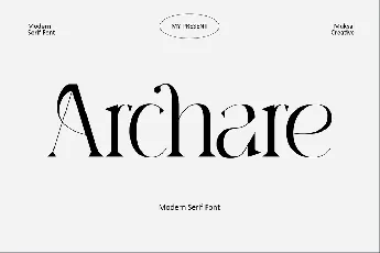 Archare font