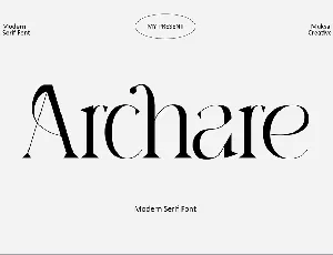 Archare font